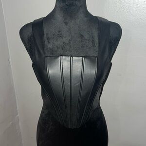 Black corset top. Steve Madden.